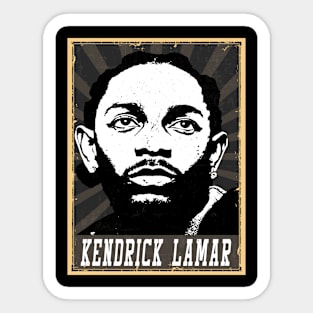 80s Style Kendrick Lamar Sticker